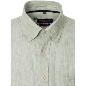 Linnen Casa Moda Groen Overhemd Button Down Boord - XXL