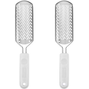 2-stuks voet eeltverwijderaar - voetvijl, schraper - voet gladmakend hulpmiddel - eeltverwijderaar voor gebarsten hielen - dode dikke huid verwijderen - pedicure-instrumenten - scrub, voetverzorging - zwart