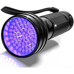 UV Lamp - UV zaklamp - 51 Ultra Violet LED's - Blacklight zaklamp - Inclusief 4 Batterijen