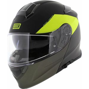 Origine Delta Basic helm Virgin mat zwart titanium geel - Maat XS - systeemhelm motorhelm