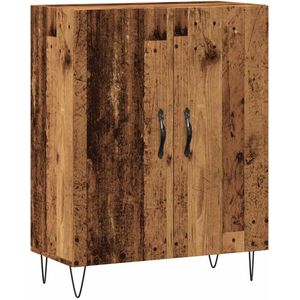 vidaXL Dressoir - 69,5x34x90 cm - Hout en Metaal Dressoir - Houten Dressoir - Vintage Dressoir - Opbergkast - Salontafel
