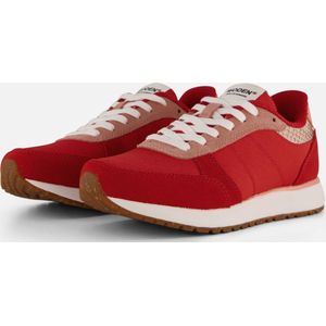 Woden Ronja Sneakers rood Textiel - Dames - Maat 42