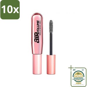10 x L'Oréal Paris - Mascara - Air Mega Volume - Zwart - 8,7 ml - Grootverpakking - Mascara Volume - Mega Volume - Luchtige Mascara - Wimpers Volume - Contactlens Geschikt