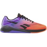 Reebok Uniseks Nano X5 sneakers, Ftw White Flash Orange Royal Purple, 37.5 EU