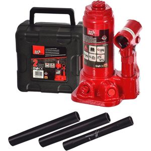 Hydraulische autokrik 2 ton met koffer - Stabiele en duurzame hefmechanisme