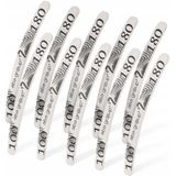 Aba Group - Professionele Nagelvijlset - Dubbelzijdige Nagelvijlen - 10 Stuks - Gradatie 100/180 - Gebogen Vorm