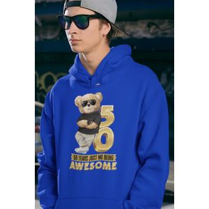 50 Jaar Verjaardag cadeau Hoodie - Blauw Hoodie Mannen - Maat M - Verjaardag Cadeau Mannen - Limited Edition