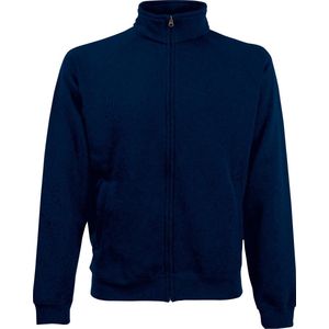 Fruit Of The Loom - Premium 70/30 - Sweatshirt - Donker Marine - Met Volledige Ritssluiting