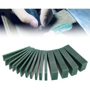 15 STKS 4/6/8/21/23Mm Dikte Groene Carving Wax Stuk Sieraden Graveren Maken Tool Mold Wax Ring Solid Carving Wax Voor Sieraden Ring Tool Praktijk