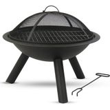 MaxxGarden Vuurschaal - Tuinhaard - Vuurkorf - BBQ - Terrasverwarmer - Terrasverwarming - Sfeerhaard - Ø 56 cm