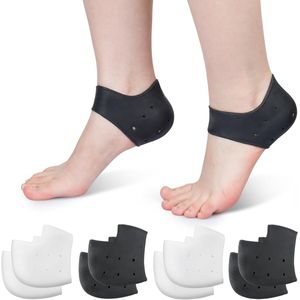 Daity 4 paar - Hielbeschermers, hielbescherming gel, voor hielpijn, hielspoor en plantaire fasciitis; unisex gel hielkussentjes voor pijnverlichting
