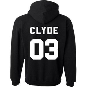Bonnie & Clyde 03 Hoodie (Clyde - Maat M) | Koppel Cadeau | Valentijn Cadeautje voor hem & haar