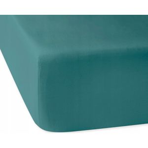 Darymex Hoeslaken Satijn Katoen 140x200cm Donker Turquoise