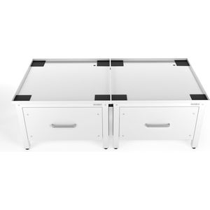 Wasophoogte® - Wasmachine Verhoger met Lade - Wit - 42 cm Hoog - Universeel - Dubbel - Inclusief Lekbak