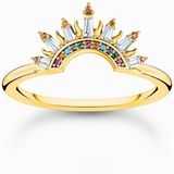 Thomas Sabo - TR2456-488-7-50 - Ring - Dames - Gerecycled Zilver - Geel Goud Verguld - Weite 50