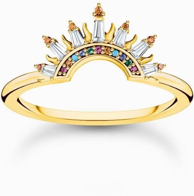 Thomas Sabo - TR2456-488-7-50 - Ring - Dames - Gerecycled Zilver - Geel Goud Verguld - Weite 50