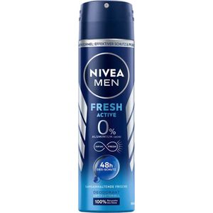 Nivea - Men - Deo Spray - Fresh Active - 48 Uur Lang Werkend - 150 ml