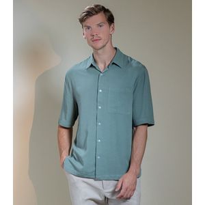 Laurent Vergne - Heren - Bowling Shirt - 100% Viscose - maat S - Slim fit