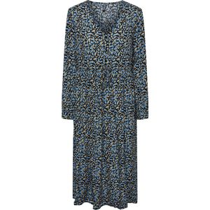 PIECES PCNYA LS MIDI DRESS Dames Jurk - Maat L