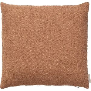 Boucle Kussenhoes Rustic Brown | Bruin / Oranje | Polyester / Acryl