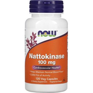 NOW - Nattokinase - 100mg - 120 V-Capsules - Voor Gezonde Doorbloeding