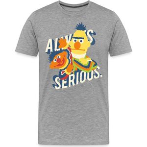 Sesamstraat altijd serieus Premium T Shirt Heren