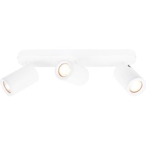 Ledvion - LED Plafondspot, Wit 3-lichts, Rechthoek, Kantelbaar, GU10 fitting, IP20