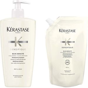 Kérastase - Densifique Bain Densité Shampoo 500 ml + Refill Shampoo 500 ml - Voordeelverpakking