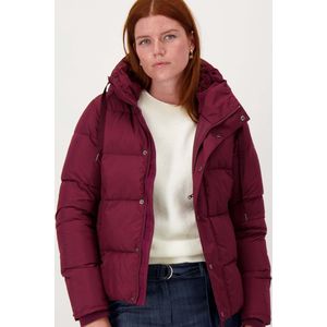 Zusss Korte Bubblecoat Met Teddy Details Rood