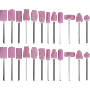 2-delige set / 24-delige nagelboorset met kwarts nagelkunstvijlen en bits - 235 mm schacht
