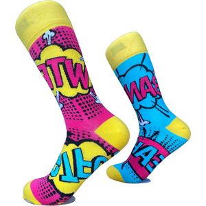 Onfeet - missmatch - sokken - comics - cartoons - katoen