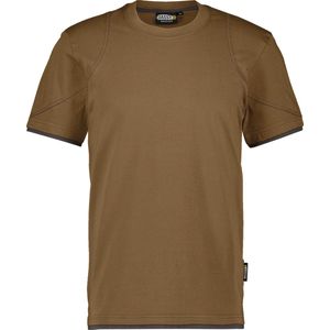 DASSY® Kinetic T-shirt - maat L - LEEMBRUIN/ANTRACIETGRIJS