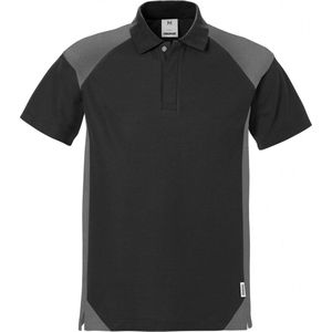 Fristads Poloshirt 7047 Phv - Zwart/Grijs - 3XL