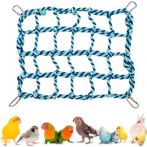 Jortmrd 7 Stuks Vogel Papegaai Speelgoed,Hangende Bel Vogelkooi Schommel Speelgoed,Houten Baars Kauwspeelgoed Voor Papegaai,Valkparkiet Conures,Liefde Vogels,Vinken