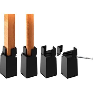 4 inch Bedverhogers - Verstelbare Schroefklem 10cm - Meubelverhogers - Geschikt voor Voetdikte van Het Bed van 0-15inch - Robuuste Bedverhoger voor Bank Bureau Kast