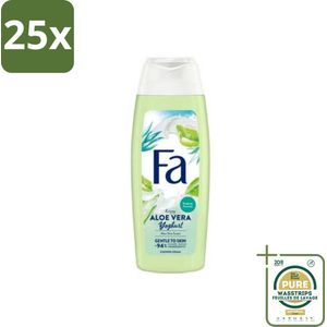 25 x Fa - Douchegel - Yoghurt & Aloe Vera - 250 ml - Grootverpakking - Douchegel Yoghurt Aloe Vera - Yoghurt Douchegel - Aloe Vera Douchegel - Verzorgende Douchegel - Hydraatende Douchegel