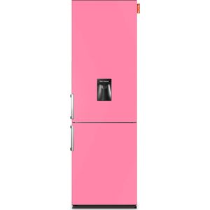 NUNKI LARGEH2O (Bubblegum Pink Satin All Sides) Combi Bottom Koelkast, E, 197+71l, Handle, Waterdispenser