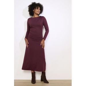 LolaLiza Jurk R Drappy Ml 08104404 1537 Aubergine Dames Maat - 34