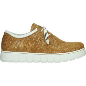 Wolky Veterschoenen Vic Summer middenbruin geprint suede