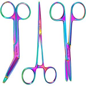 Scharenset verpleegkundige ""Acryl"" - verbandschaar - schaar - kocher - 14cm - 8mm - verpleegkundige accessoires - verpleegkundige cadeau - verpleegkundige scharenset