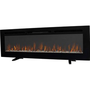 Elektrische Sfeerhaard Inbouwhaard - 152 x 16 x 53 cm - Opbouwhaard Wandhaard Open Haard - 2 Hittestanden Temperatuurbereik: 15-35 °C - 12 LED kleuren + 5 Lichtsterktes & Afstandsbediening