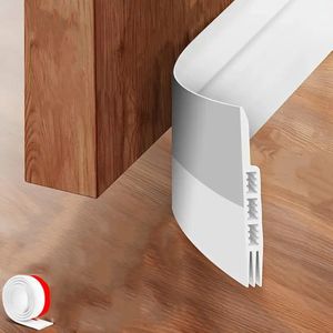 Livano Tochtstrip - Tochthond - Windstopper - Deurborstel - Tochtband - Tochtstopper - Tochtkussen - Kussen Voor Deur - Draft Stopper - Wit