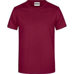 James And Nicholson Heren Ronde Hals Basic T-Shirt (Wijn)