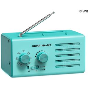 RFWR® Draagbare Transistorradio met AM/FM Ontvangst en Bluetooth