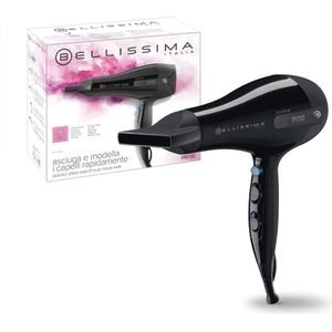 Haardroger 2200W met 8 temperaturen en koude luchtstoot voor snel drogen en styling