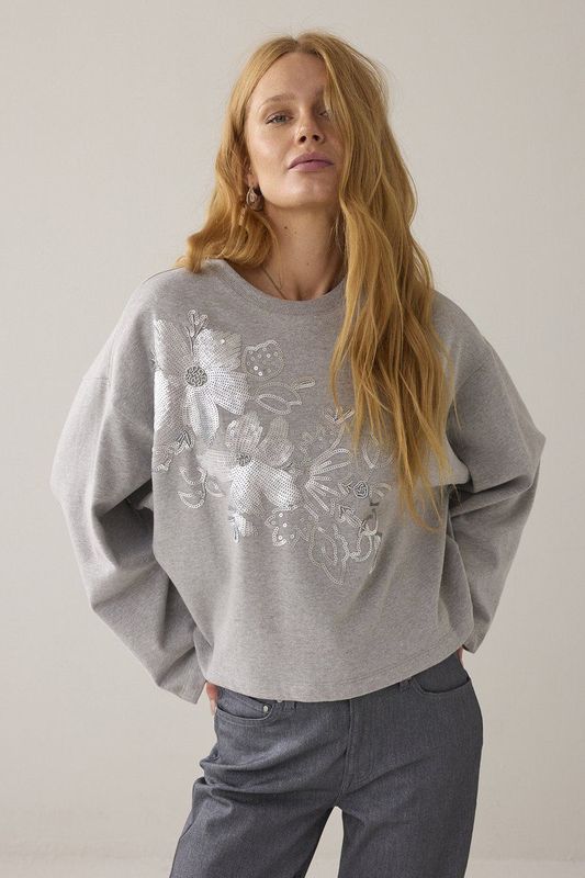3s5219-30656 Jersey Embellished sweat