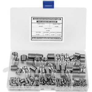 Schroefdraad Inserts 200 stks - 304 Roestvrij Stalen Draad Reparatie - Inzetstukken Zelftappende Schroeven - Set Binnendraad Insert Diverse - M3 M4 M5 M6 M8 M10 M12 - Extra Sterke Verbindingsset .