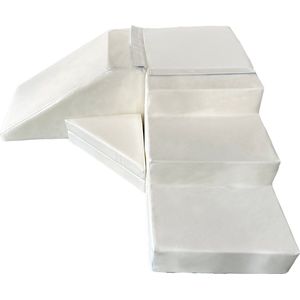 Foam blokken glijbaan - 5 delig - 40 cm hoog - wit - Viking Choice