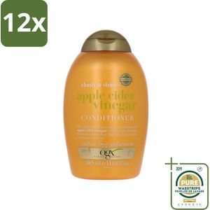 OGX - Apple Cider Vinegar - Conditioner - Clarify + Shine - 385 ml - Voordeelverpakking - 12 stuks - Conditioner - Glans