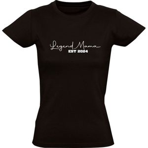 Legend Mama 2024 Dames T-shirt | Zwanger | Zwangerschap | Baby | Kindje | Bekend maken | Bekendmaken | Shirt | Jongen | Meisje | Shirt